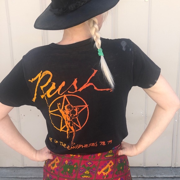 Vintage 70s Rush Band Tour Shirt - Picture 2 of 8
